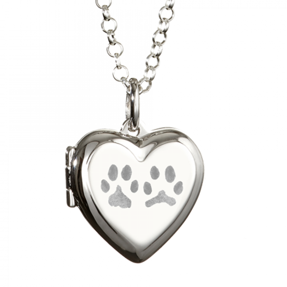 Paw Print Necklace (990x990), Png Download
