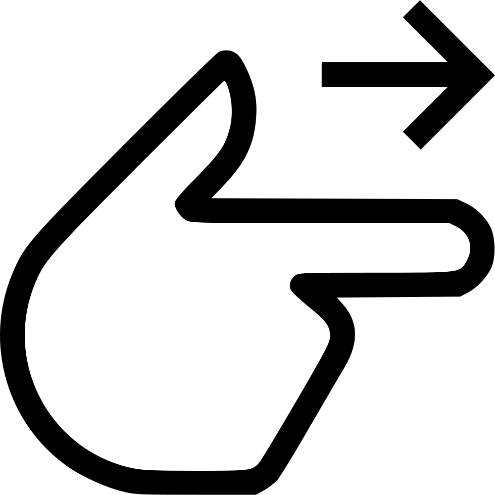 Finger Point Right Png (980x980), Png Download