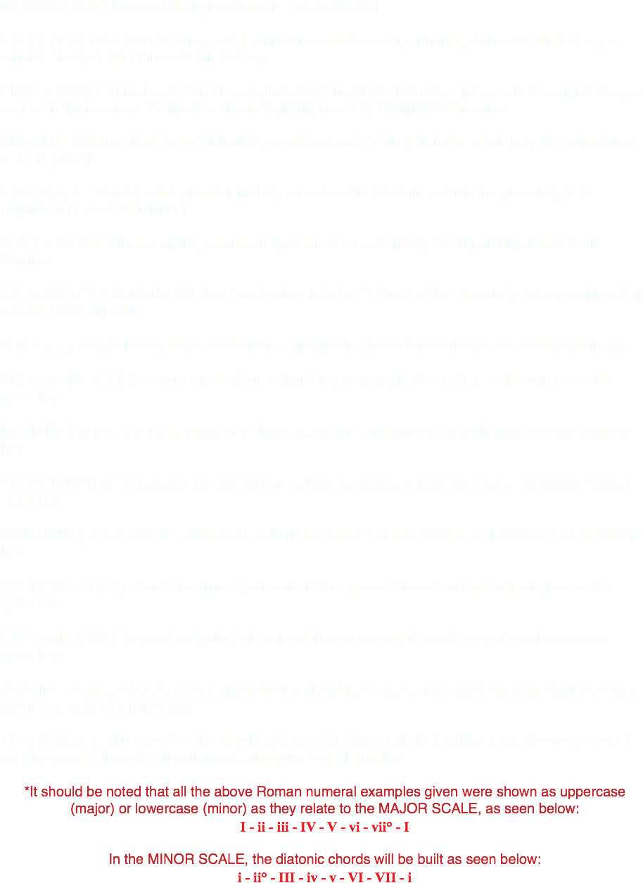 Key Words Modulation The Act Of Changing From One Key (921x1284), Png Download