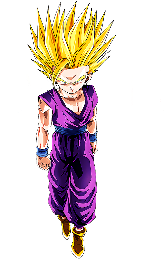 #dokkanbattle [full Power Clase] Super Saiyan 2 Gohan (900x1200), Png Download