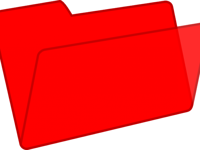 Red Folder Png (640x480), Png Download