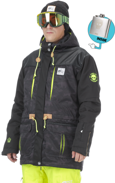 Picture Under Lucky Jacket Camo Print (576x740), Png Download