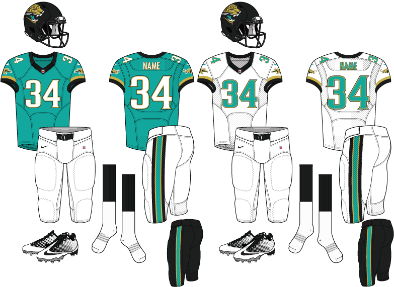 Jaguars Concept Color Rush, Nfl Logo, Football Uniforms, (792x612), Png Download