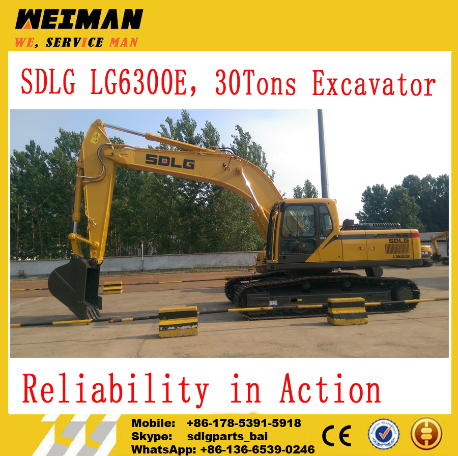 Pin By Young Bai On Sdlg Crawler Excavator Lg6300e (900x897), Png Download