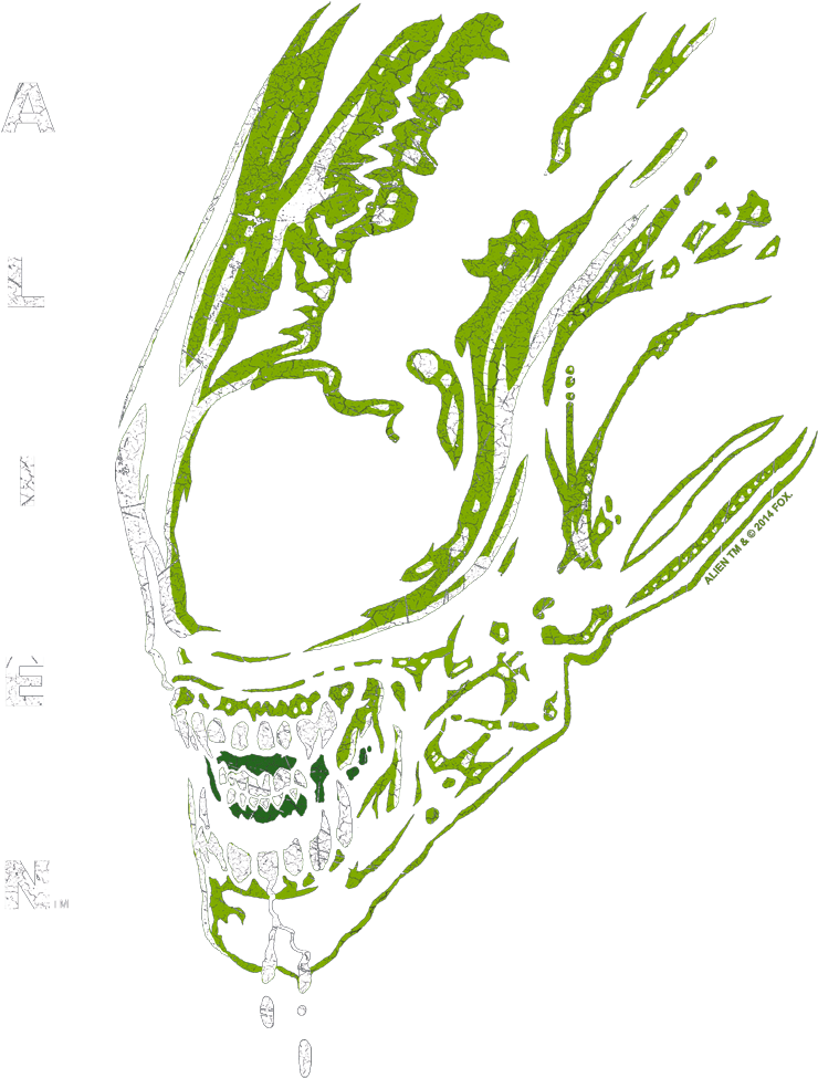 Alien Acid Drool Juniors V Neck T Shirt (850x1062), Png Download