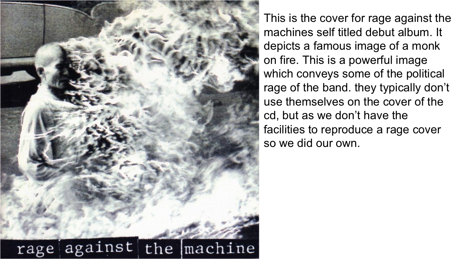 This Is The Cover For Rage Against The Machines Self (1477x839), Png Download