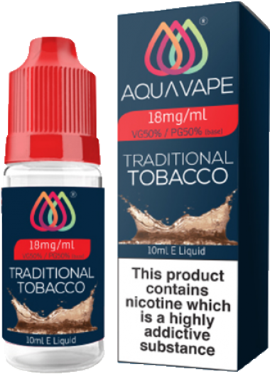 Traditional Tobacco E Liquid 18mg 6 Pack (593x772), Png Download