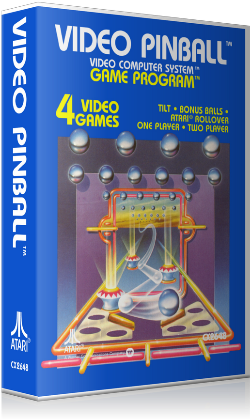 Video Pinball Atari 2600 Game Cover To Fit A Ugc Style (800x900), Png Download