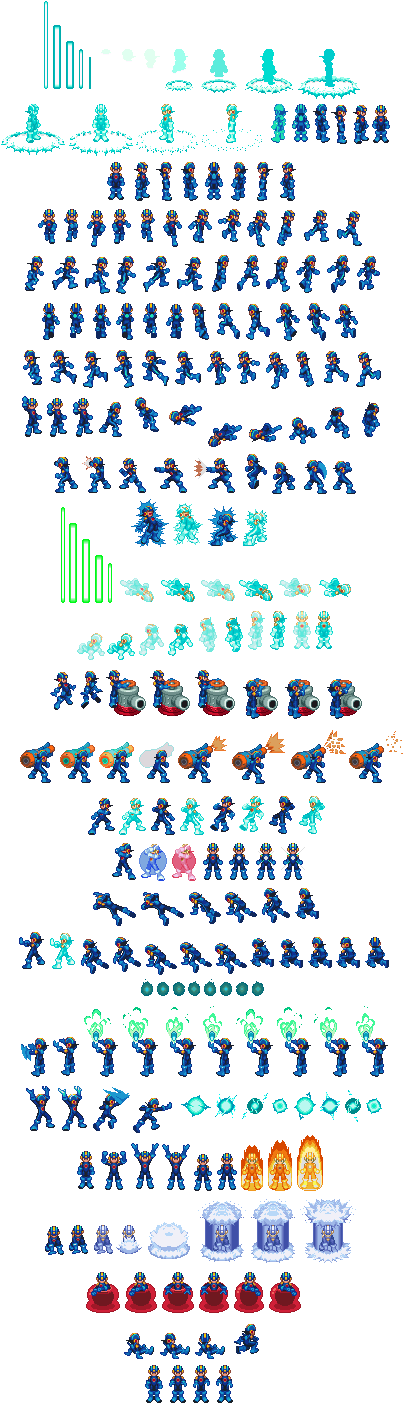 Megaman Exe (424x1413), Png Download