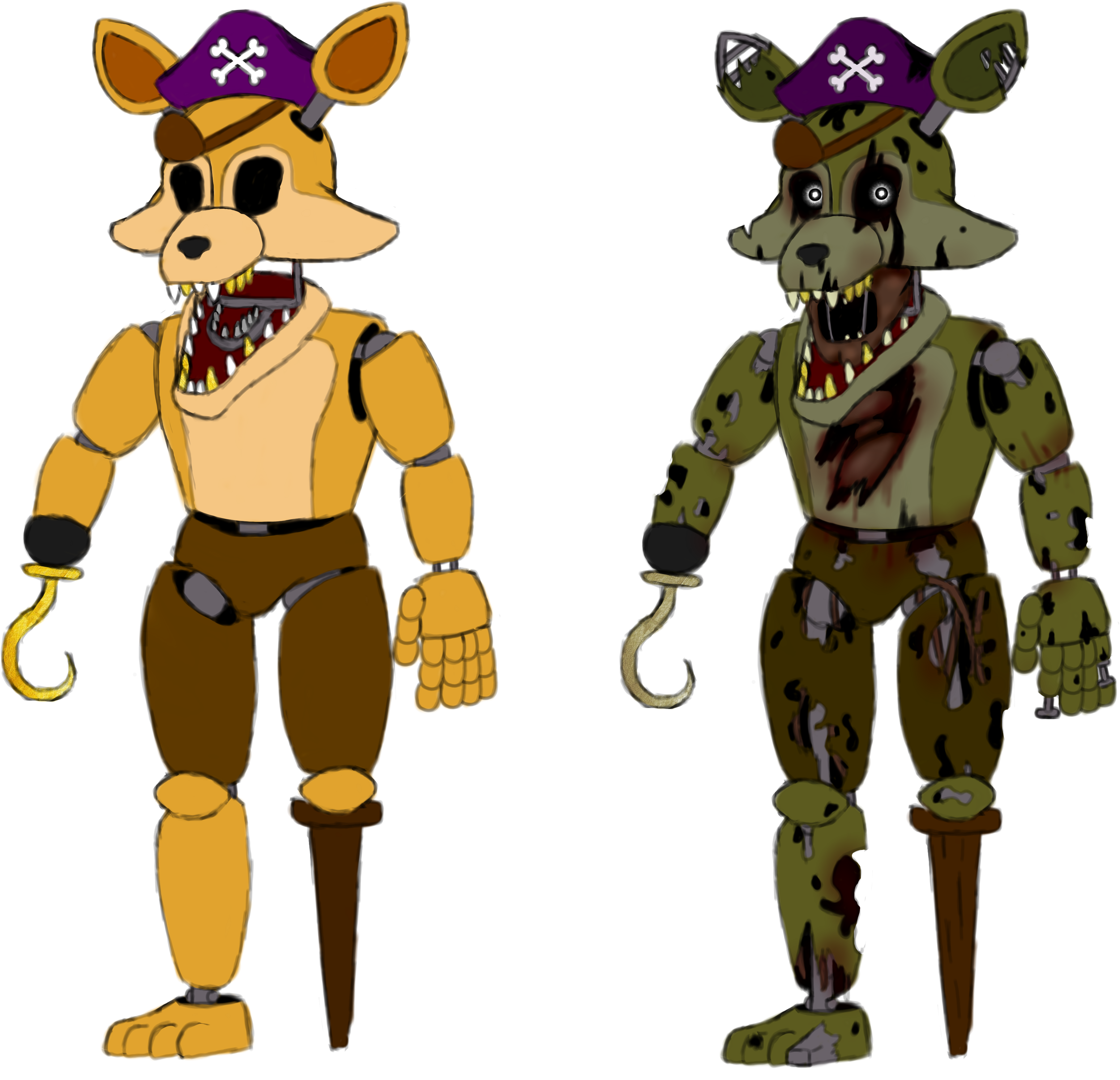 Artworkgolden Foxy/foxtrap (4000x3643), Png Download