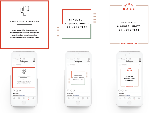 The Instagram Templates Are Customizable (809x520), Png Download