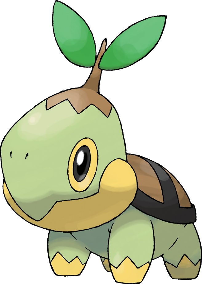 387 Turtwig - (657x925), Png Download