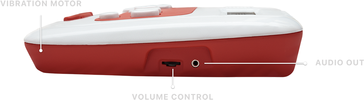 Annie Right Side View Showing Vibration Motor, Volume (1200x462), Png Download