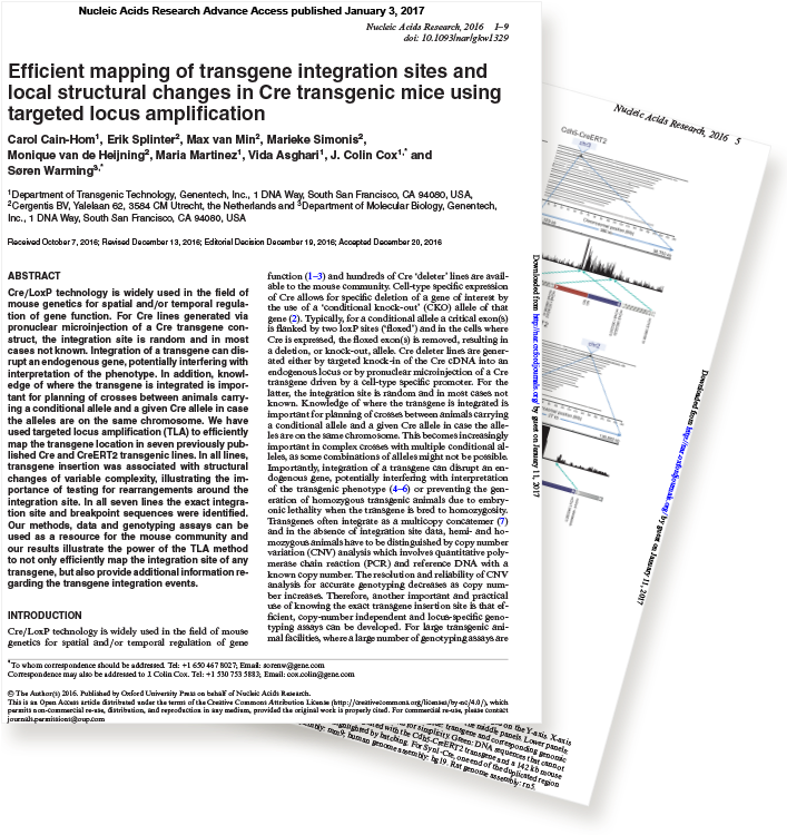 Genentech-cergentis Nar Publication (706x768), Png Download