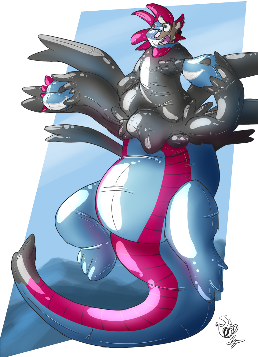 Hydreigon Png (844x1200), Png Download