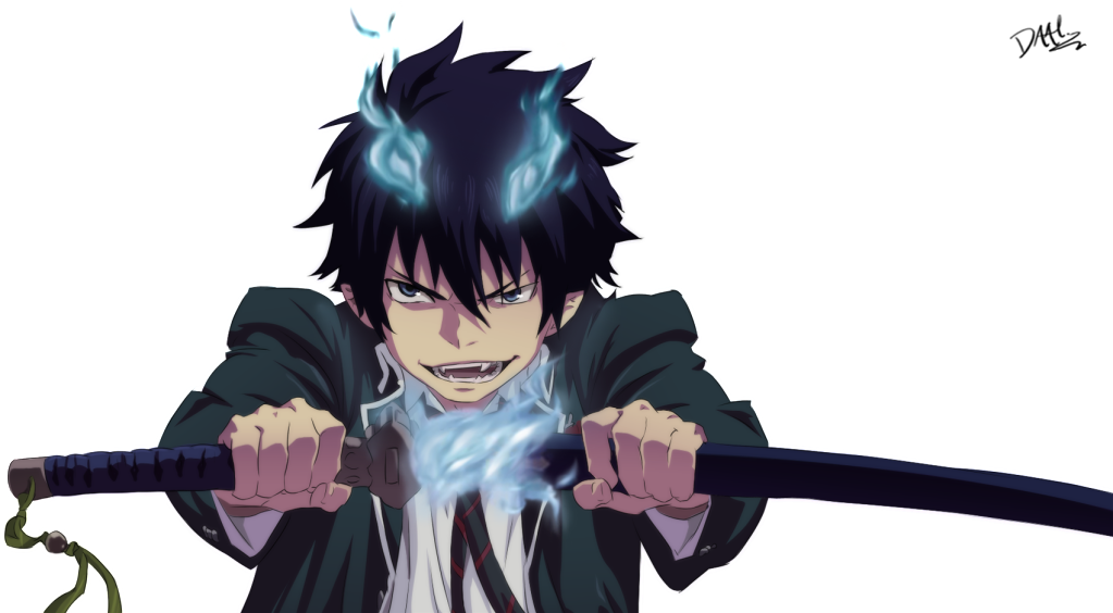 Pin By Frankiekhernandez2902 On A Blue Exorcist (1023x564), Png Download