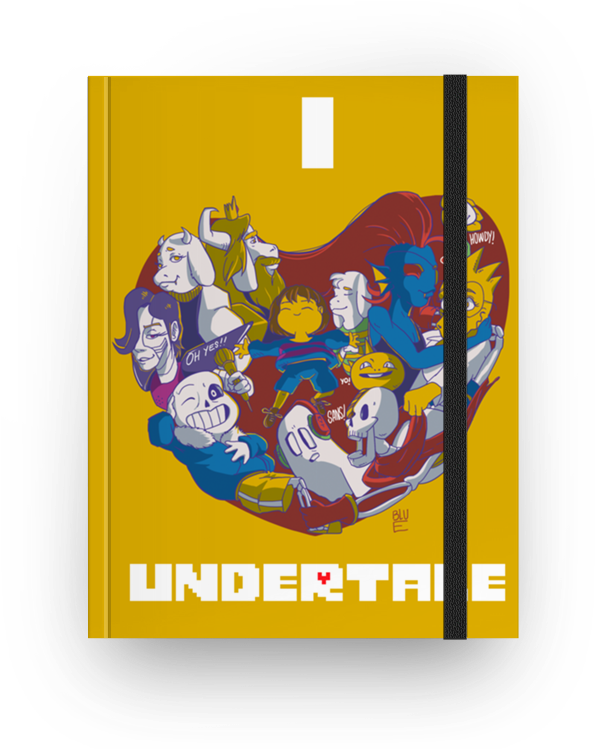 Caderno I Love Undertale De Gabriel Nemer Nevesna (800x800), Png Download