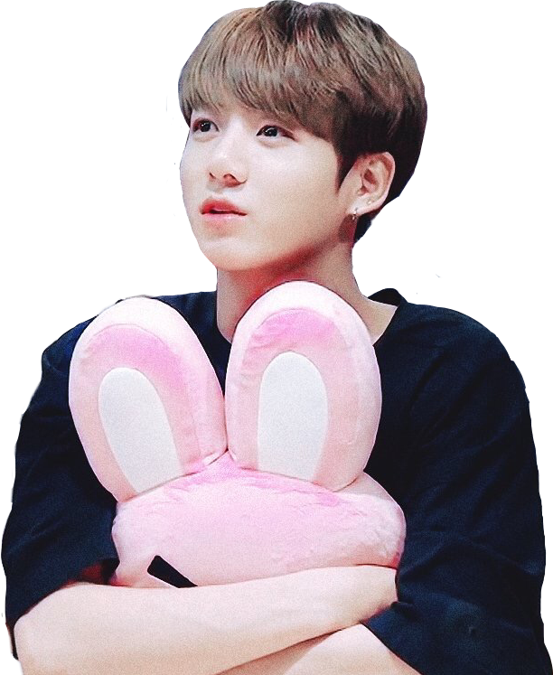 Jungkook Jeonjungkook Bts Btsjungkook Bunny Cute Pink (612x747), Png Download