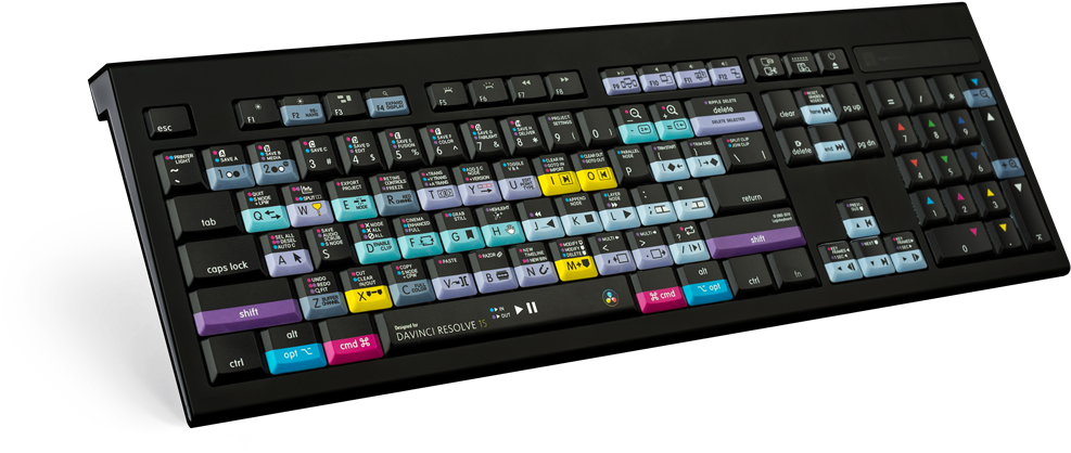 Blackmagic Davinci Resolve Shortcut Keyboard (1024x532), Png Download