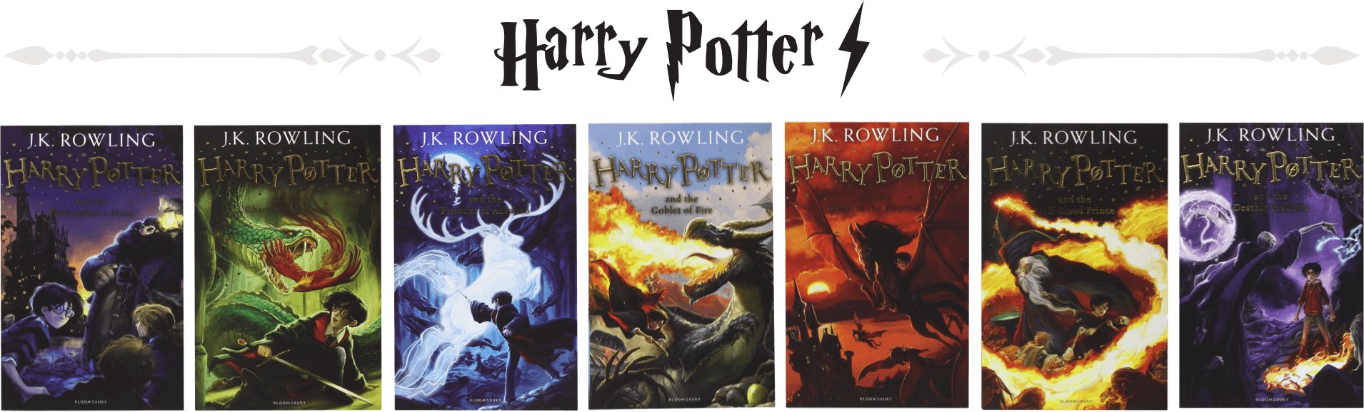 Harry Potter Box Set (1910x578), Png Download