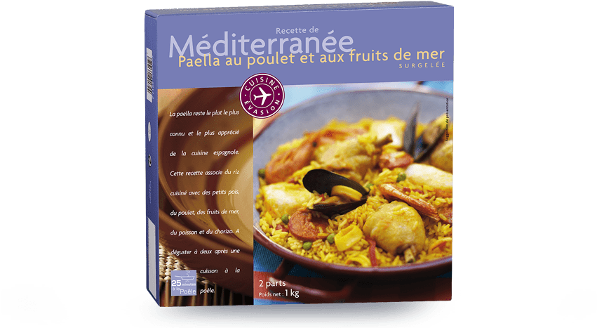 Paella Au Poulet Et Aux Fruits De Mer (850x496), Png Download