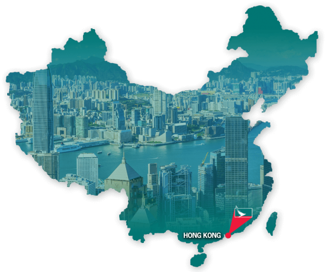 Cathay Pacific And Its Partner Airline, Dragonair, (640x534), Png Download