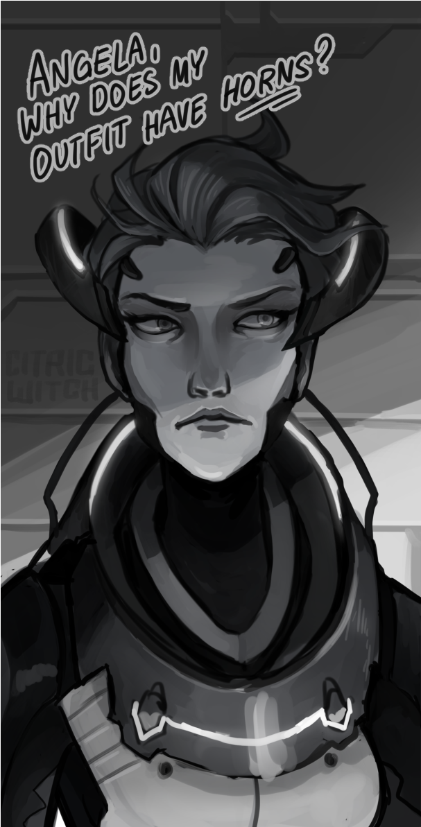 Forgot About This Sketch From Last Year Moira Is My (900x1192), Png Download