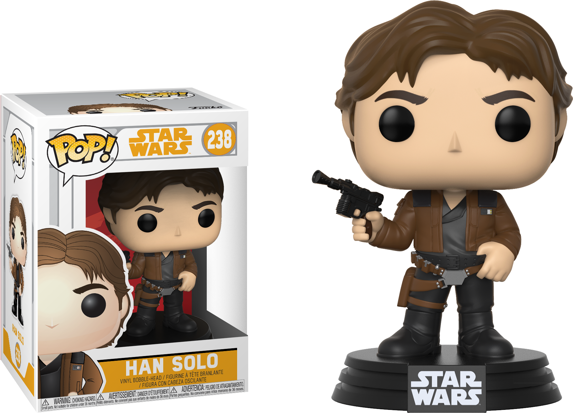 Pop Figure Star Wars Han Solo Solo (1832x1321), Png Download