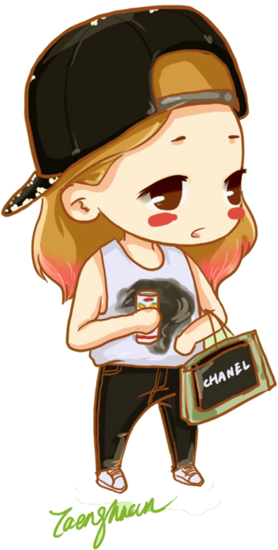 Taeyeon Cartoon Png (840x951), Png Download
