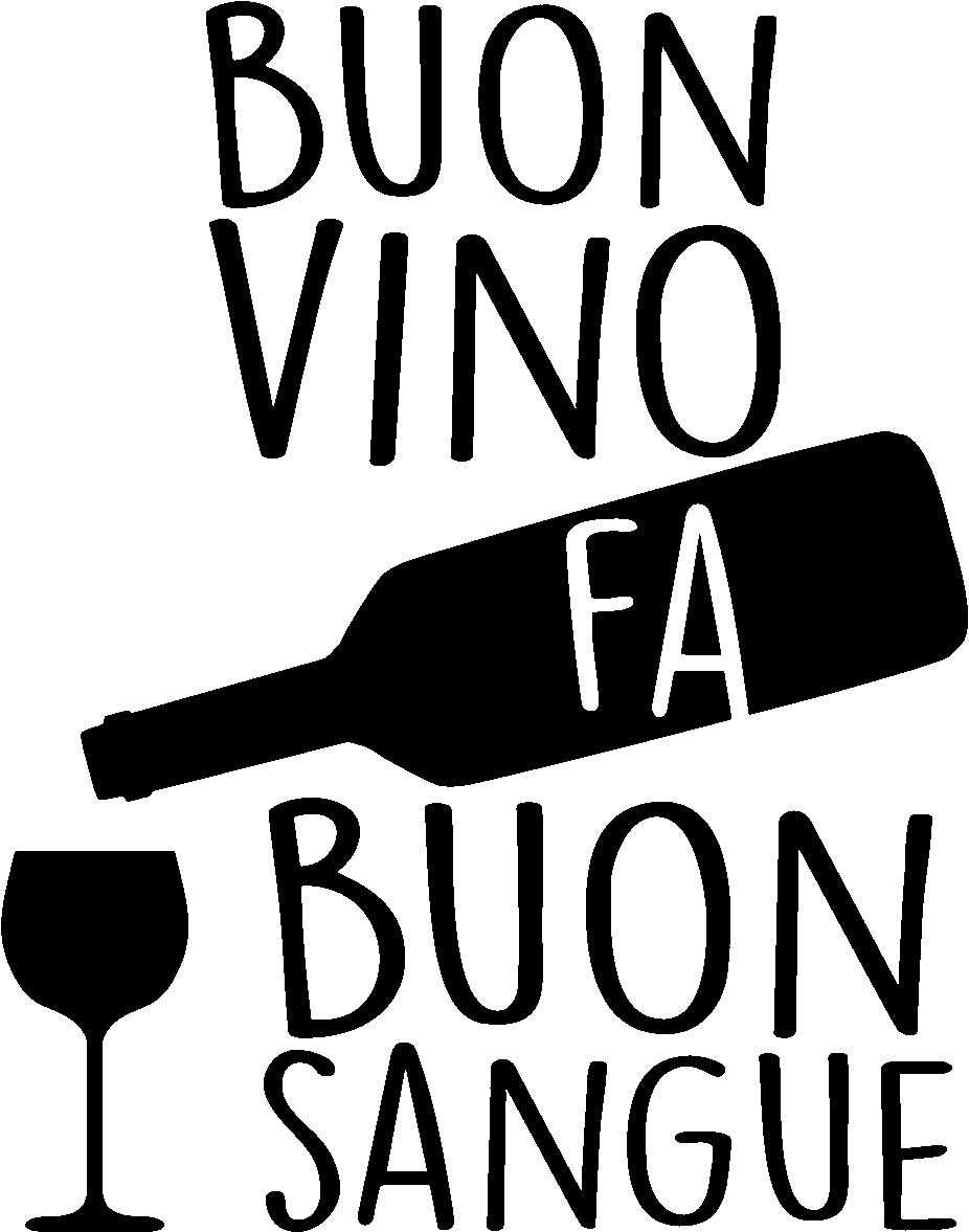 Sticker Buon Vino Fa Buon Sangue Ambiance Sticker Ros (1200x1200), Png Download