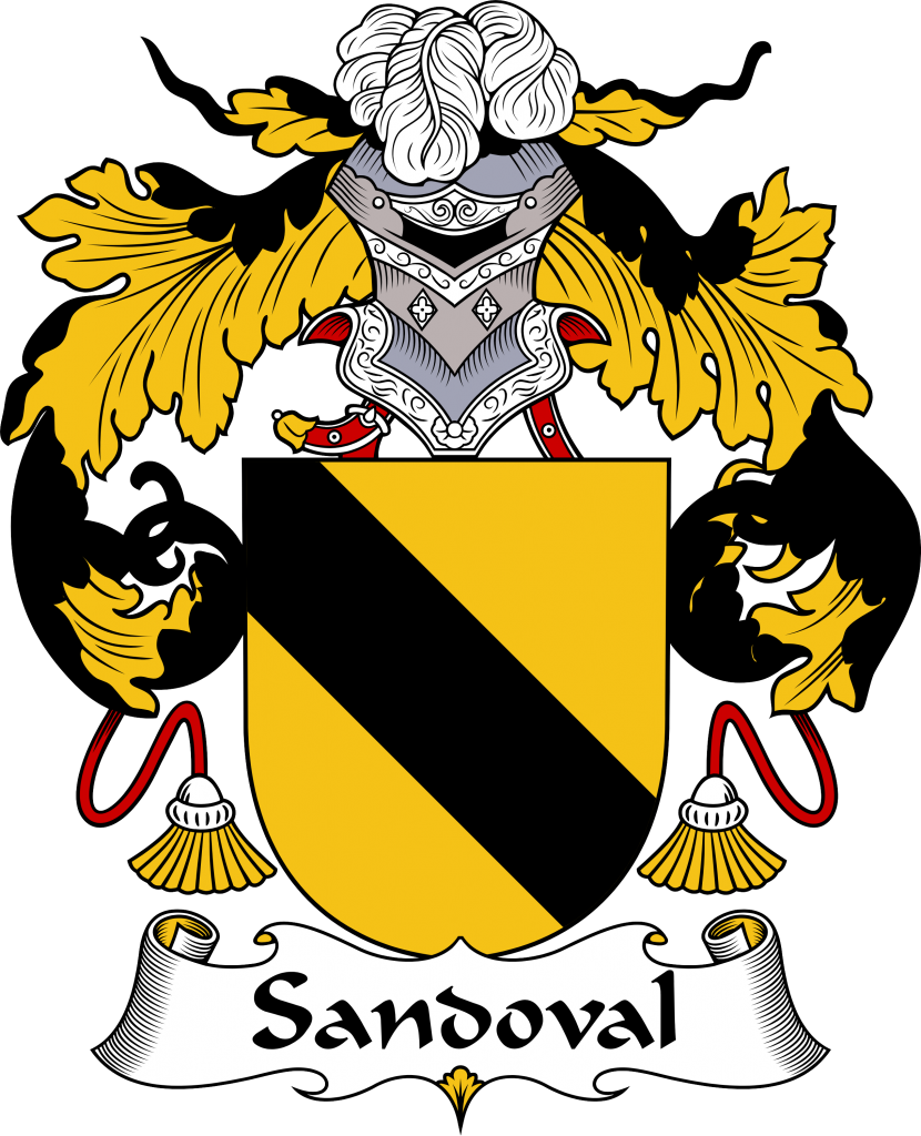 Sandoval Coat Of Arms, Sandoval Family Crest, Sandoval (830x1024), Png Download