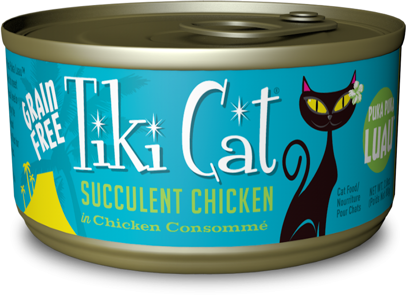 Tiki Cat Puka Puka Luau Grain Free Succulent Chicken (943x745), Png Download