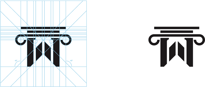 Letter "w" Roman Pillar (1400x747), Png Download