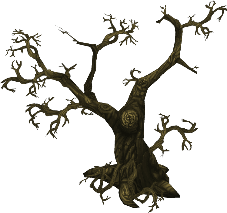 Low Poly Dead Tree Pack (1024x1024), Png Download