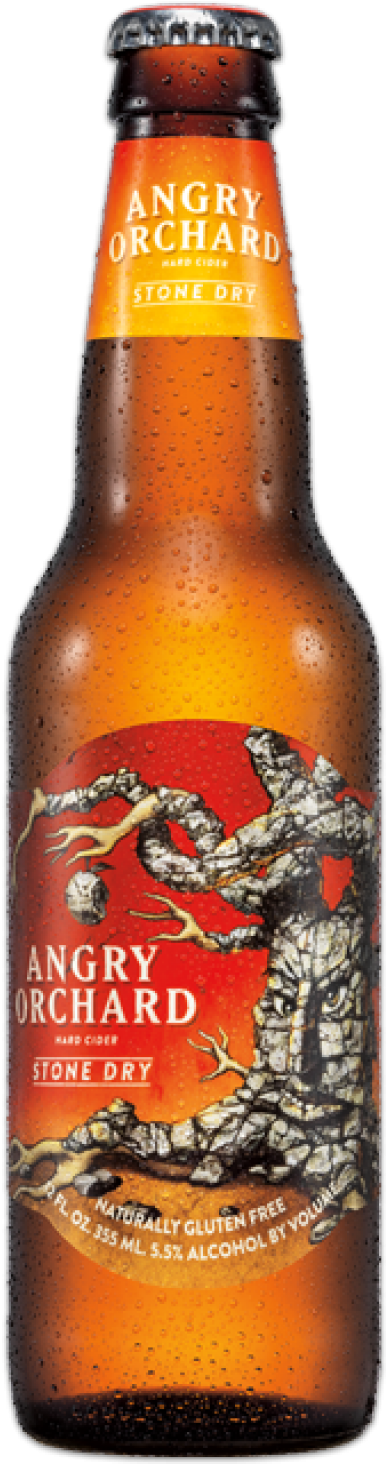 Angry Orchard Stone Dry Cider 12oz (400x1463), Png Download