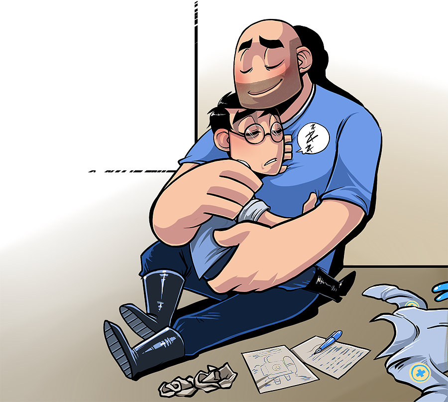 Tf2 Heavy X Medic (900x807), Png Download