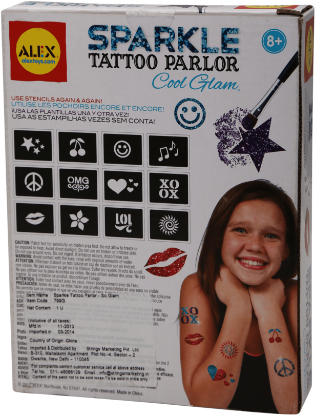 Girls Sparkle Tattoo Parlour (640x960), Png Download