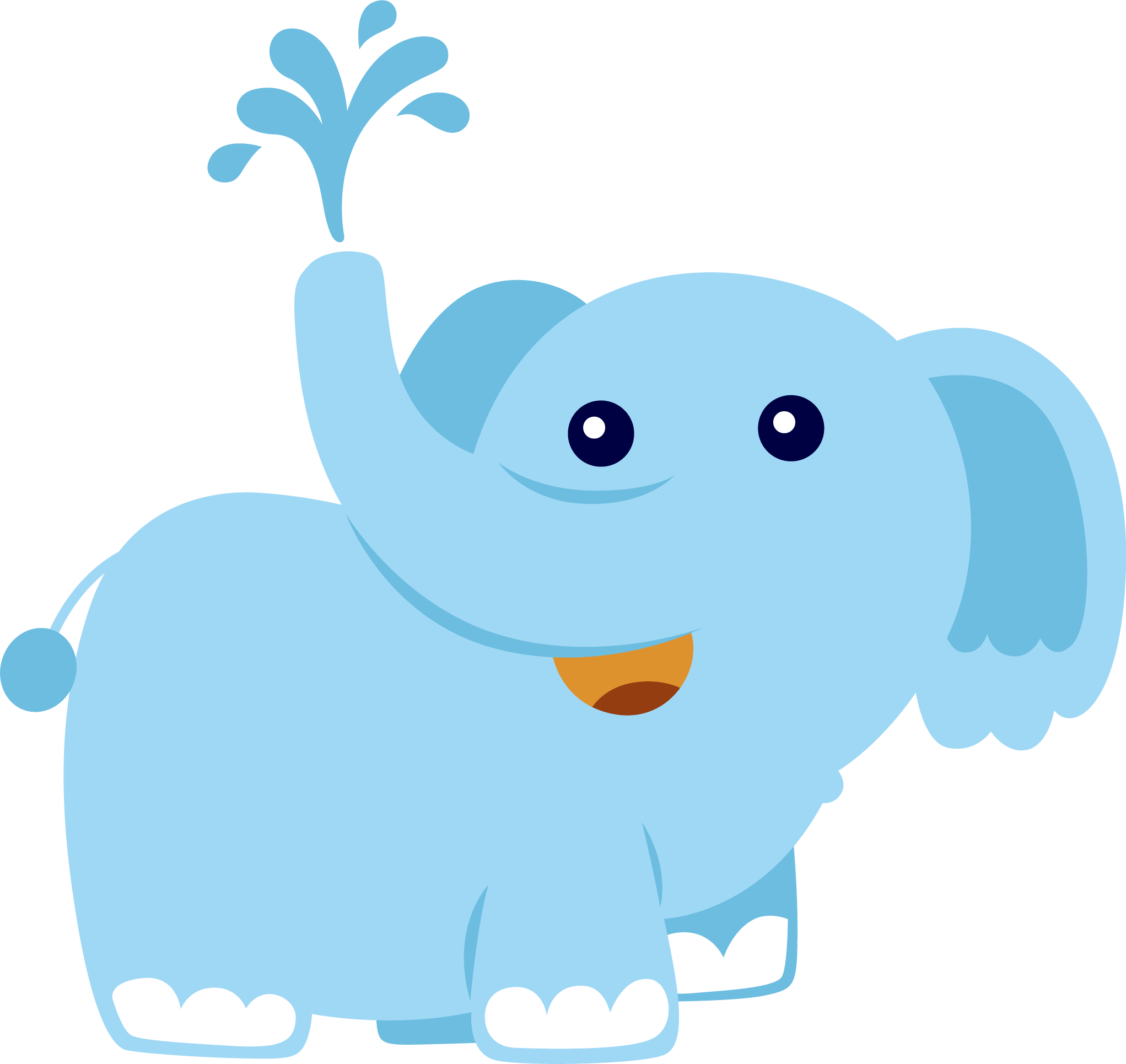 Elephant Illustration, Baby Clip Art, Jungle Animals, (2043x1930), Png Download