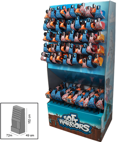 Soft Warriors Expositor 125 Espadas (650x480), Png Download