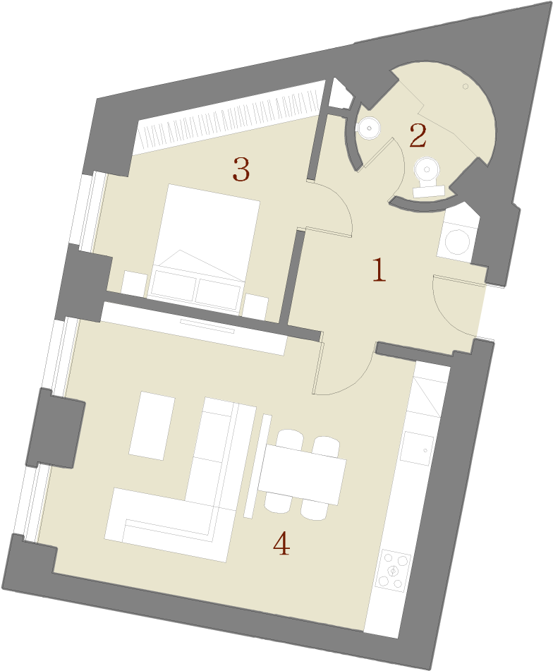 Floor Plan (797x988), Png Download