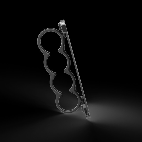 Black 4 Finger Side Trans (576x576), Png Download