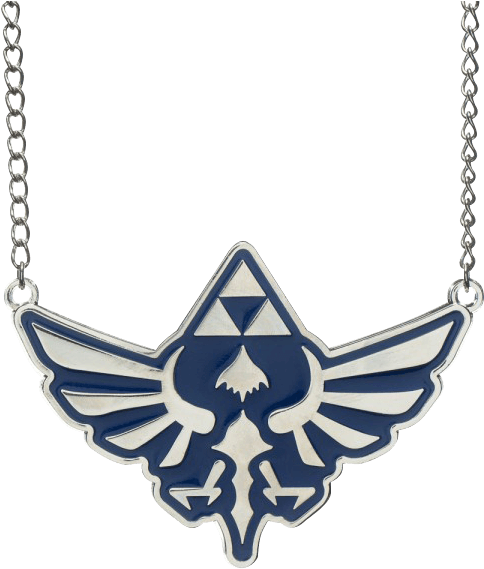 Legend Of Zelda Blue Royal Crest Necklace (568x568), Png Download