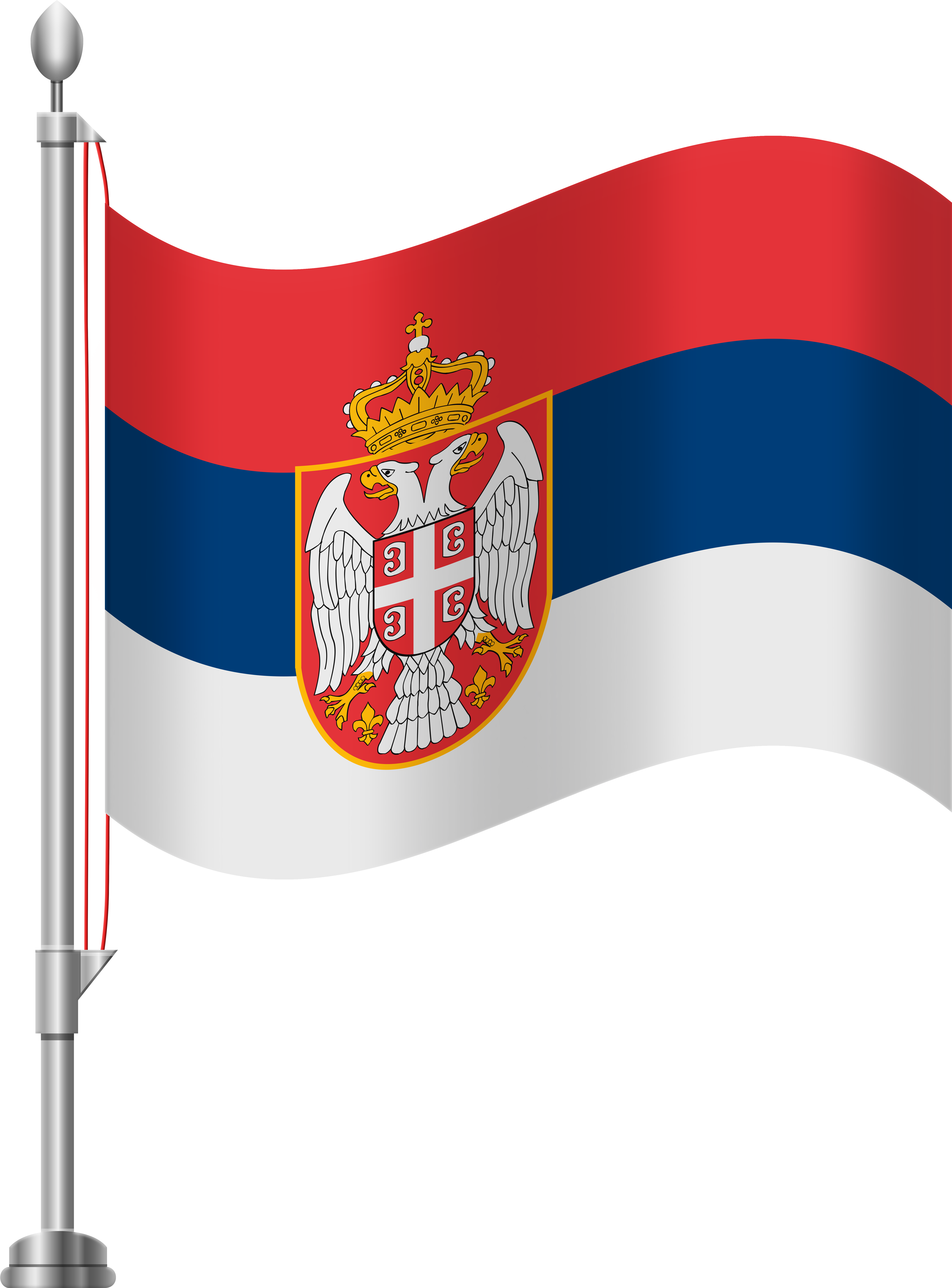 Serbia Flag Png Clip Art (6141x8000), Png Download
