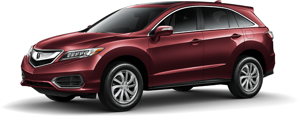 2017 Acura Rdx With Fog Lights In Basque Red Pearl (1244x992), Png Download