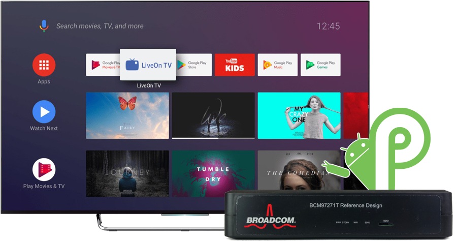 Android Pie On Bcm7271 (900x500), Png Download