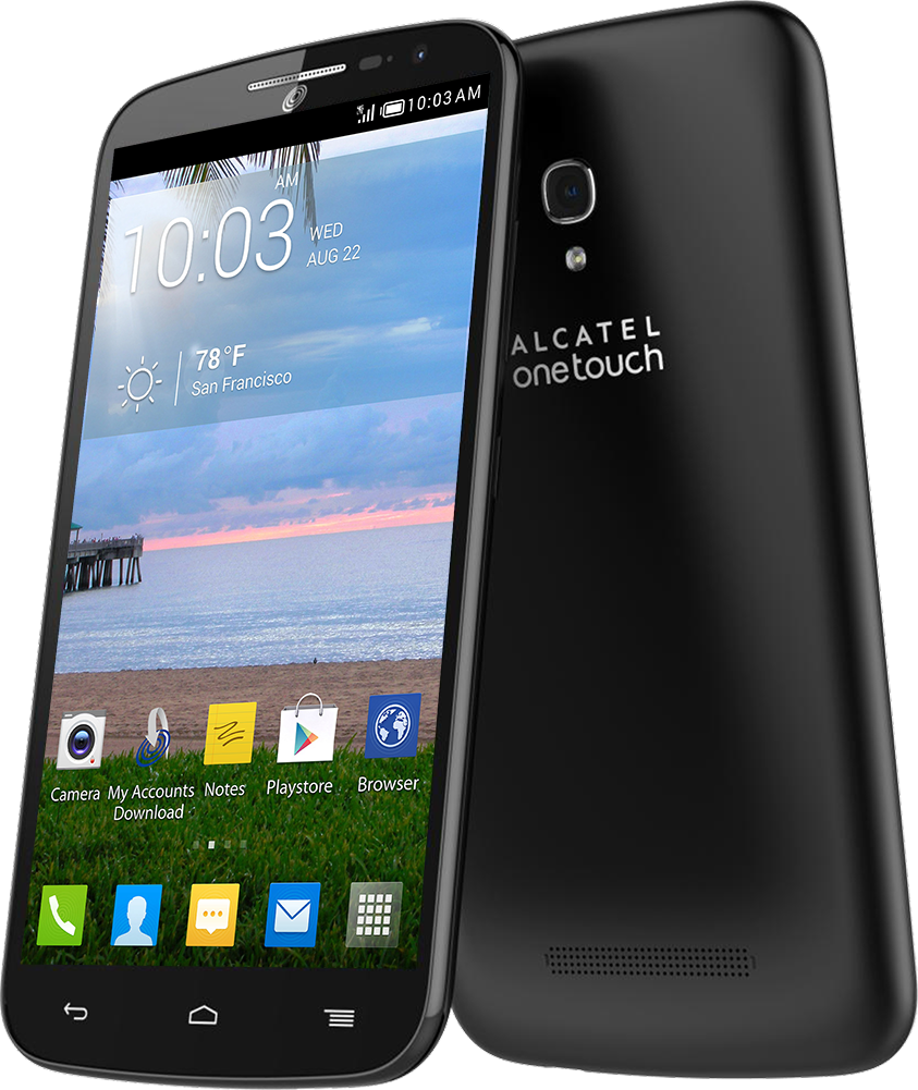 The Alcatel Onetouch Pop Mega Is A Budget Friendly (843x1001), Png Download