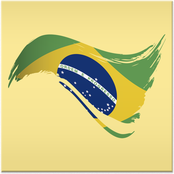 Azulejo Bandeira Do Brasil I De Lemon Pepperna (800x800), Png Download