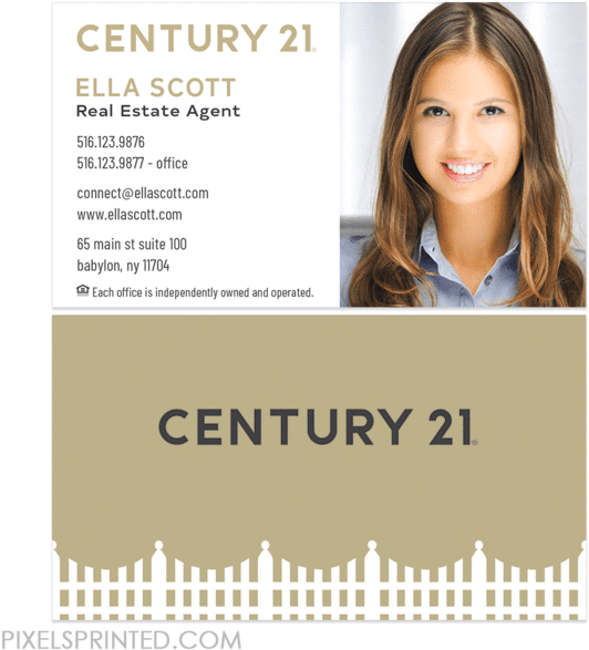 New Century 21 Logo Cards, Century 21 Business Cards, (600x600), Png Download