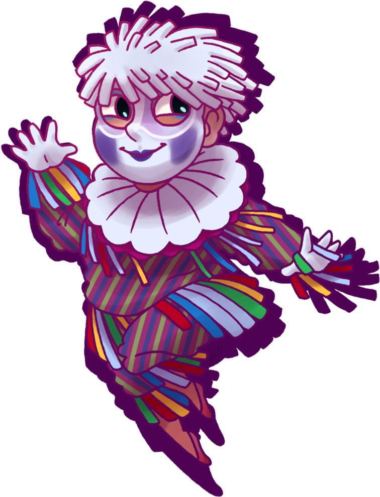Chibi Pierrot For Ark17 By Kingrebecca (784x1018), Png Download