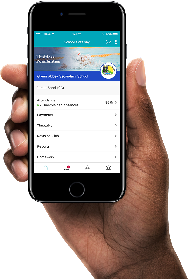 Get The School Gateway App Stay Fully Connected To (989x1236), Png Download